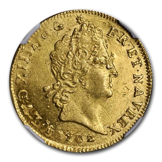 1702 France Gold Louis D'or MS-64 NGC 1702 France Gold Louis D'or MS-64 NGC